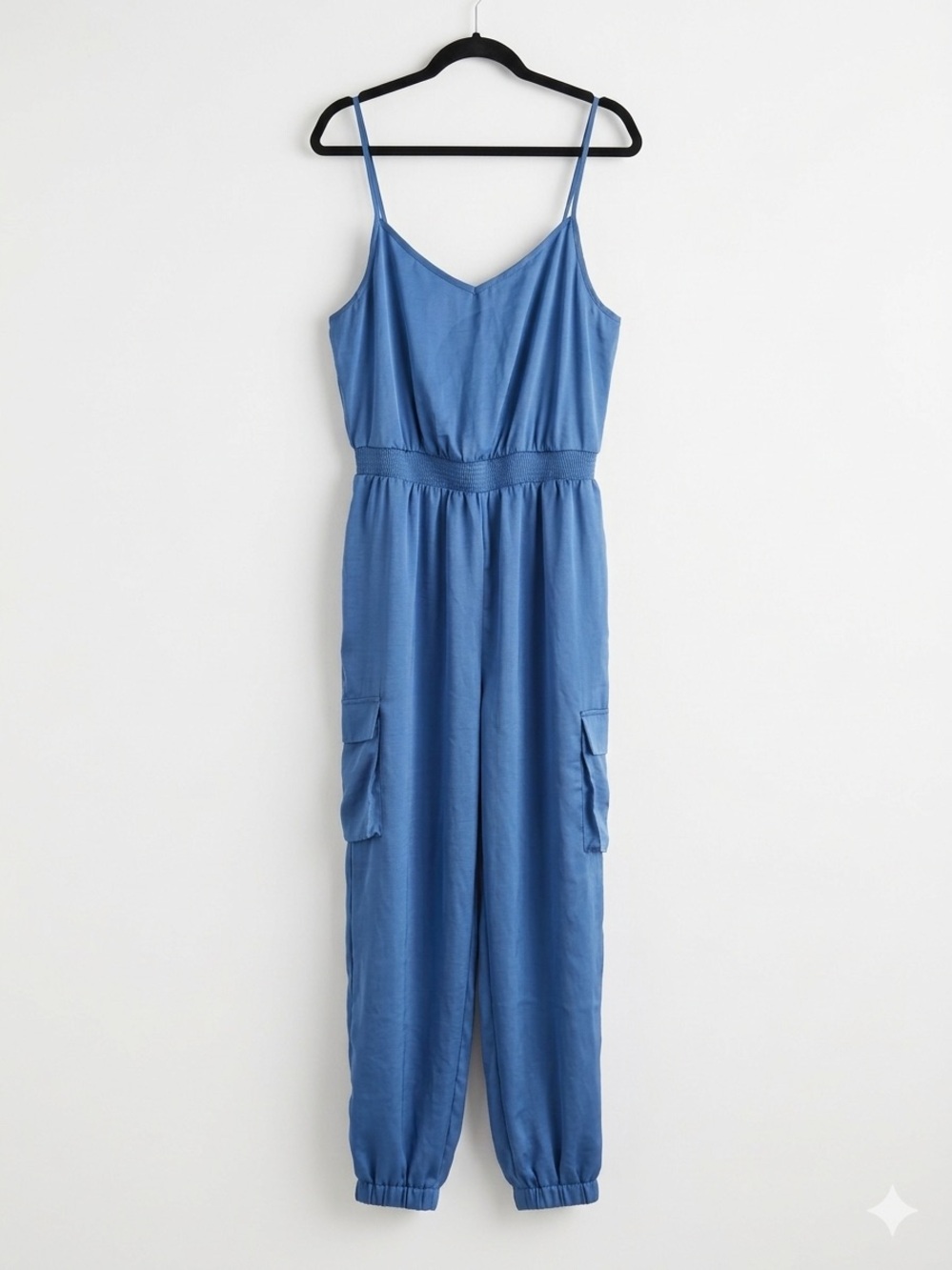 Blu Pepper Royal Blue Spaghetti Strap Jumpsuit